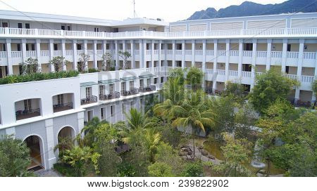 Pulau Langkawi, Malaysia - Apr 4th 2015: Terrace And Garden Of The Danna Hotel In Langkawi Island. T