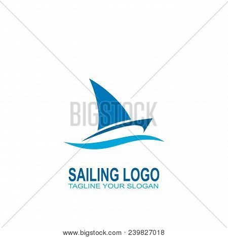 Sailing Logo, Sailboat Logo Design, Vector Icons.