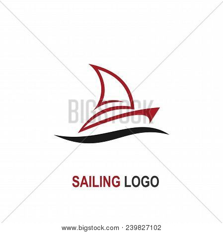 Sailing Logo, Sailboat Logo Design, Vector Icons.