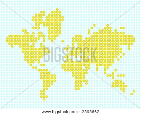 Cerchi Mozaic mondo mappa
