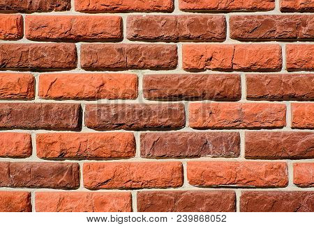 Beautiful Brick Facades In The Traditional Style Are Made Of Brick Red And Brown Shades. The Houses,