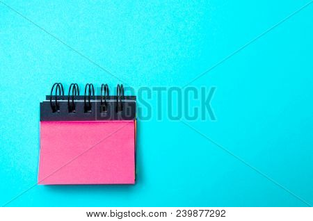 Sticky Stickers For Notes On A Blue Background. Time Management, Creative New Idea. Bad Memory. Remi