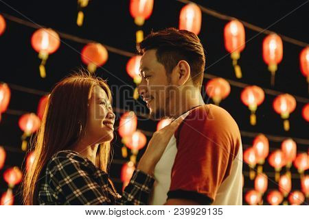 Asian couple at Chinese fastival