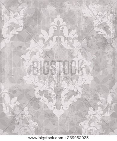 Vintage Pattern Vector. Classic Ornament Elegant Structere Retro Theme Decor