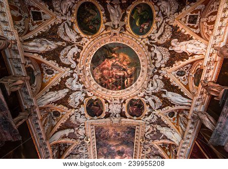 Interiors Of The Doge's Palace, Venice, Italy