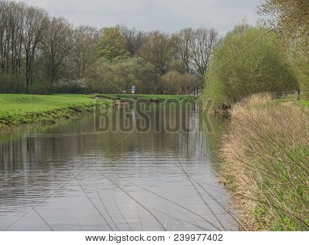 at the river berkel in the netherlands