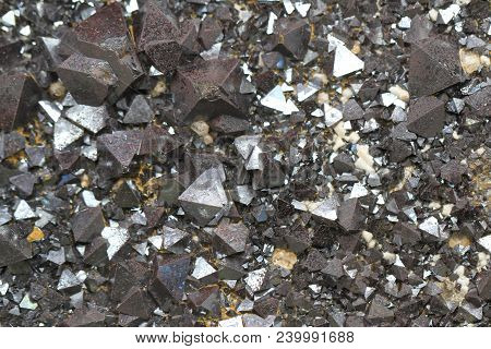 Magnetite Mineral Texture As Nice Natural Background