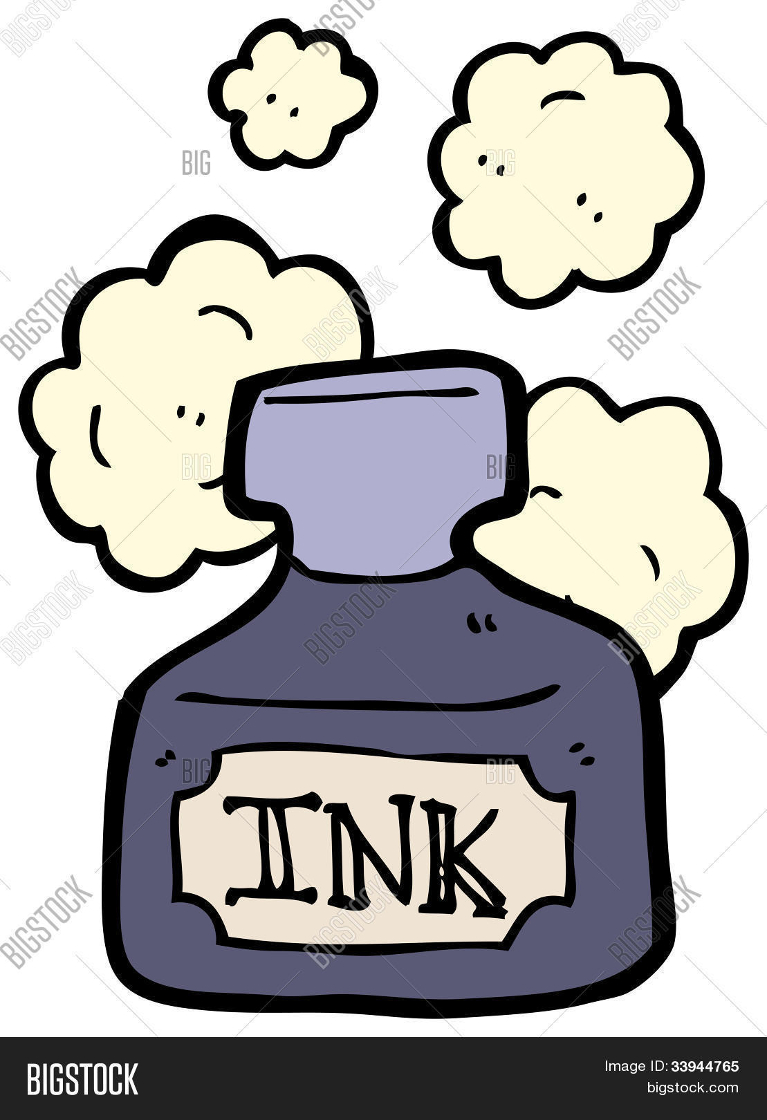 Cartoon Ink Bottle Image & Photo (Free Trial) | Bigstock