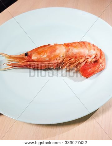 Big Bothan Shrimp, Boiled Seafood, Delicious Shrimp Ready To Eat