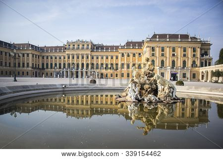 Schonbrunn Palace, German: Schloss Schonbrun, Baroque Summer Residence Of Habsburg Monarchs In Hietz