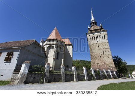 Viscri Town View In A Spring Day