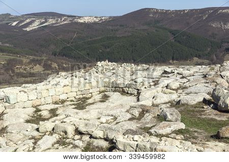 Perperikon, Bulgaria - March 17, 2019: Ruins At Archaeological Area Of Perperikon, Kardzhali Region,