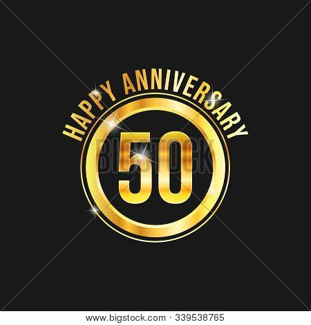 50 Anniversary Gold Vector & Photo (Free Trial) | Bigstock