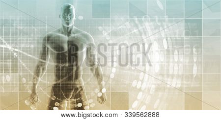 Wearable Technologies and Biometrics Tracking System Art 3D Render
