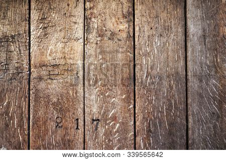 Old wooden planks. Natural brown background and texture.