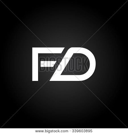 Initial Fd Letter Linked Logo. Creative Letter Fd Modern Business Logo Vector Template. Fd Logo Desi
