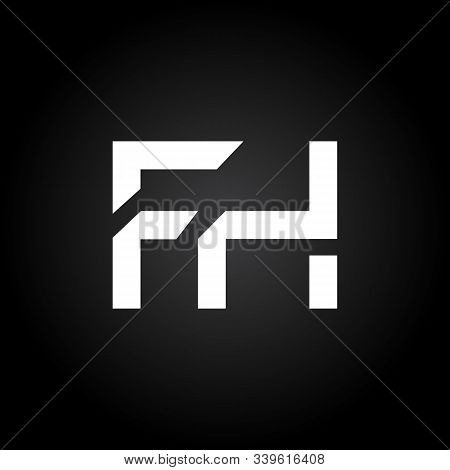 Initial Fh Letter Linked Logo. Creative Letter Fh Modern Business Logo Vector Template. Fh Logo Desi