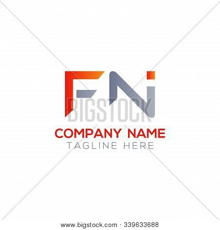 Initial Fn Letter Linked Logo. Creative Letter Fn Modern Business Logo Vector Template. Initial Fn L