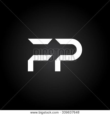 Initial Fp Letter Linked Logo. Creative Letter Fp Modern Business Logo Vector Template. Initial Fp L
