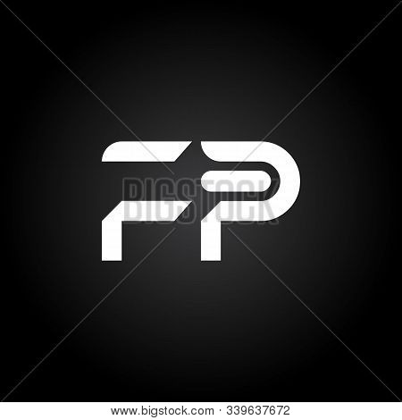 Initial Fp Letter Linked Logo. Creative Letter Fp Modern Business Logo Vector Template. Initial Fp L