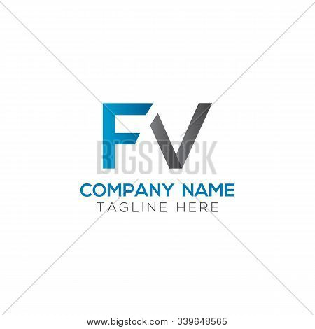 Initial Fv Letter Linked Logo. Creative Letter Fv Modern Business Logo Vector Template. Initial Fv L