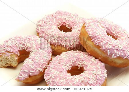 Cuatro Donuts helado Closeup