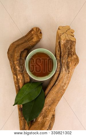 Traditional Medicine Ayahuasca. Banisteriopsis Caapi Wood Pieces. Medical Natural Psychedelics, Ente