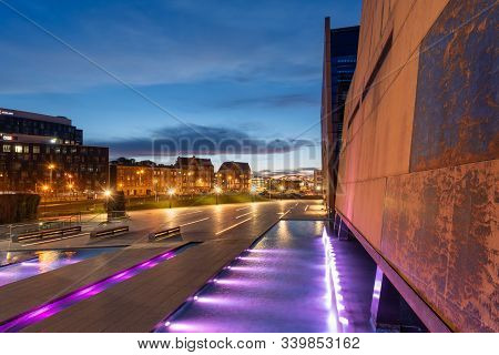 Gdansk, Poland - October 2, 2016: Area Of European Solidarity Centre (ecs) - Museum Commemorating Th