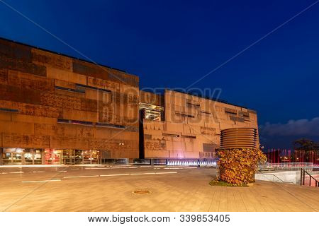 Gdansk, Poland - October 2, 2016: Building Of European Solidarity Centre (ecs) - Museum Commemoratin