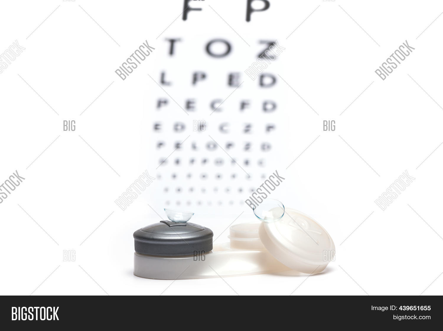 Contact Lenses On Lens Image & Photo (Free Trial) Bigstock