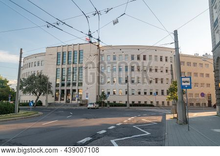 Gdynia, Poland - August 1, 2021: District Law Court (sad Okregowy).