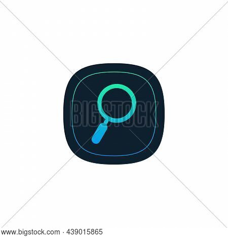 Magnifying Glass. Search Icon. Search Looking For Information Loupe Icon. Stock Vector Illustration
