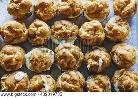 The Iconic Cream Puffs, Beloved Pasterie Filled With Vanilla.