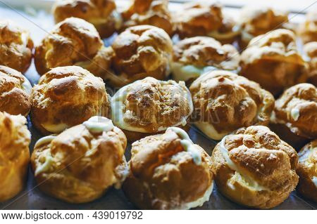 The Iconic Cream Puffs, Beloved Pasterie Filled With Vanilla.