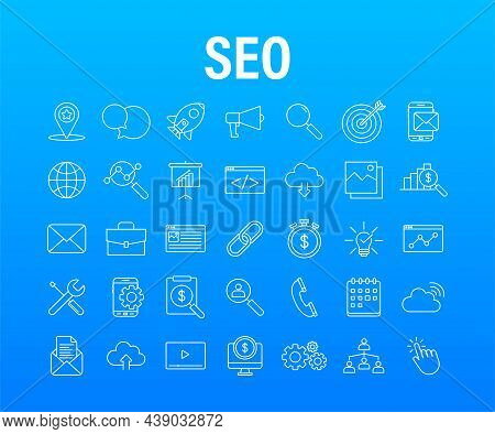 Social Media Marketing. Business Company People. Marketing Network. Vector Icon Design. Vector Stock
