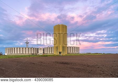This Beautiful Water Tower And Watchtower At Sunrise Is Located In Brakel In East Flanders