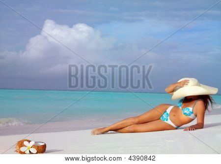 Woman On The Beach