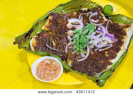 Stingray Fisch mit Sambal-Chili-Sauce