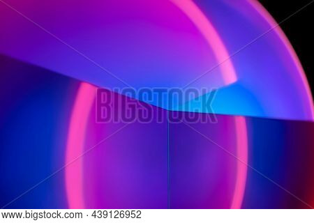Light background with sunset projector lamp