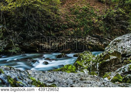 Vintgar Gorge (soteska Vintgar) In Triglav National Park In Slovenia