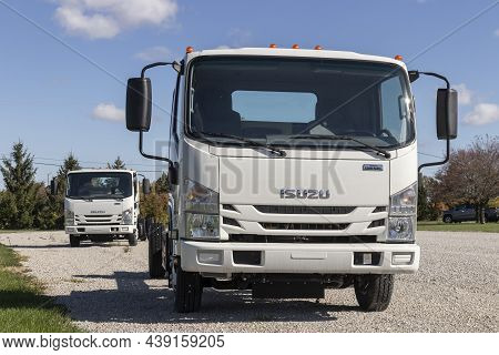 Isuzu Motors Truck Dealership. Isuzu Is A Japanese Commercial Vehicle And Diesel Engine Manufacturer