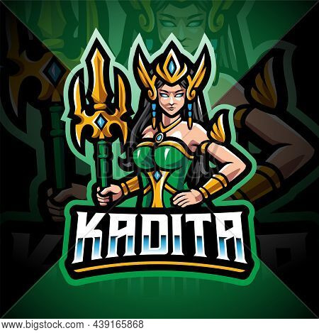 Kadita Esport Mascot Logo Design With Text