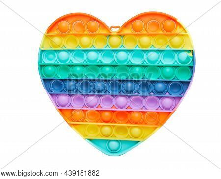 Colplay Pop It, Heart Shaped Fidget Toys Sensory Bubble Fidget Toy Push Pop, Silicone Special Needs 