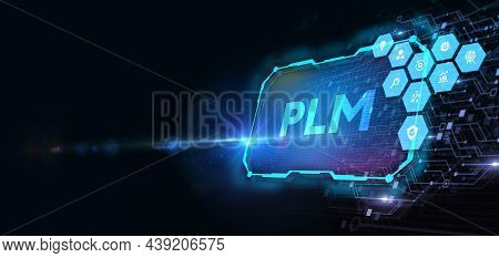 Plm Product Lifecycle Management System Technology Concept. Technology, Internet And Network Concept