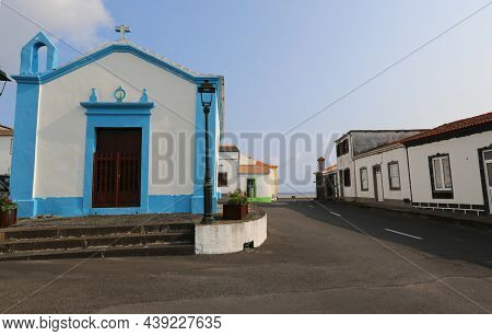 Ermida Nossa Senhora De Guia In Praia, Graciosa Island, Azores. High Quality Photo