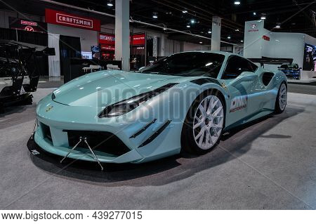 Ferrari F8 Tributo Showcased At The Sema Show.