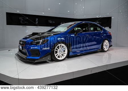 Subaru Wrx Sti Showcased At The Sema Show.