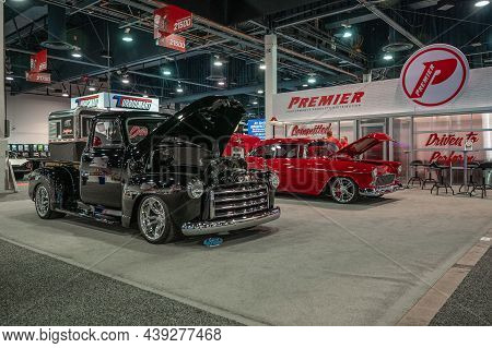 Vintage Cars Showcased At The Sema Show.