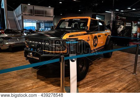 2021 Ford Bronco Badlands Showcased At The Sema Show.