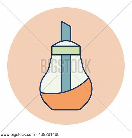 Sugar Bowl Shaker Bottle Vector Color Icon. Kitchen Appliance. Graph Symbol For Cooking Web Site Des